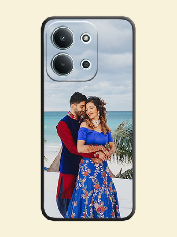 Full Single Pic Upload On Space Black Custom Soft Matte Mobile Back Cover - Xiaomi Redmi 15C 5G