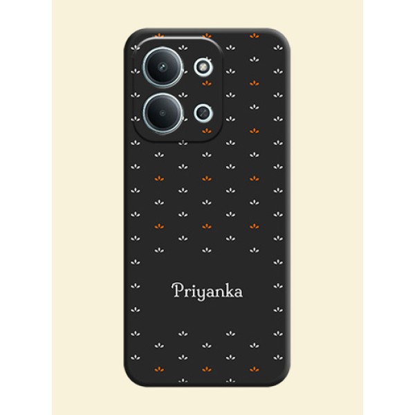 Simple Pattern With Custom Text On Space Black Custom Soft Matte Mobile Back Cover - Xiaomi Redmi 15C 5G Simple Pattern With Custom Text On Space Black Custom Soft Matte Mobile Back Cover - Xiaomi Redmi 15C 5G
