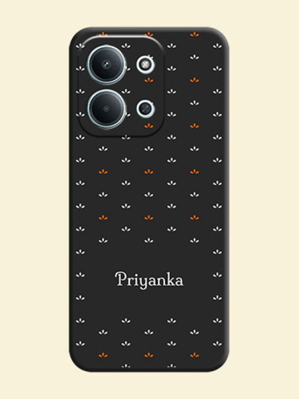 Simple Pattern With Custom Text On Space Black Custom Soft Matte Mobile Back Cover - Xiaomi Redmi 15C 5G