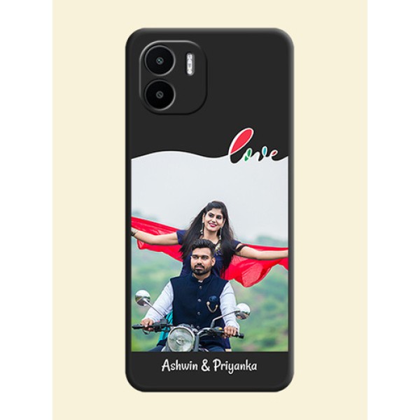 Fall in Love Pattern with Picture on Photo on Space Black Soft Matte Mobile Case - Xiaomi Redmi A2 Fall in Love Pattern with Picture on Photo on Space Black Soft Matte Mobile Case - Xiaomi Redmi A2