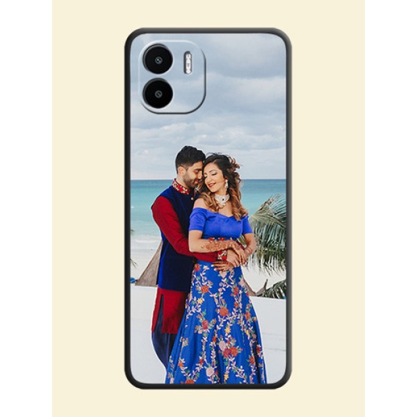 Full Single Pic Upload On Space Black Personalized Soft Matte Phone Covers -Xiaomi Redmi A2 Full Single Pic Upload On Space Black Personalized Soft Matte Phone Covers -Xiaomi Redmi A2