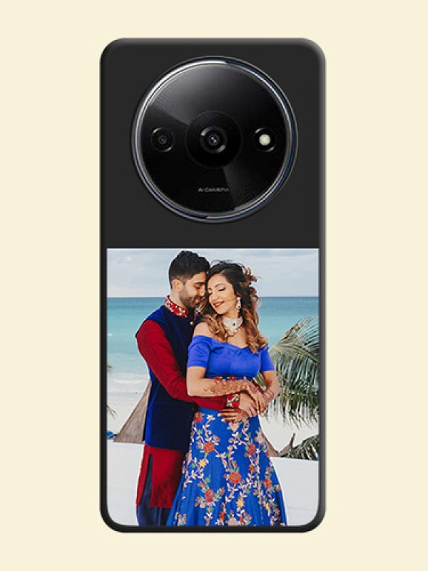 Image Upload With Space Black Color On Custom Soft Matte Mobile Back Cover - Xiaomi Redmi A3