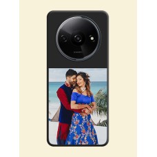 Image Upload With Space Black Color On Custom Soft Matte Mobile Back Cover - Xiaomi Redmi A3X