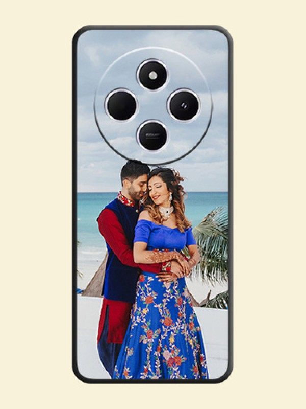 Full Single Pic Upload On Space Black Custom Soft Matte Mobile Back Cover - Xiaomi Redmi A4 5G