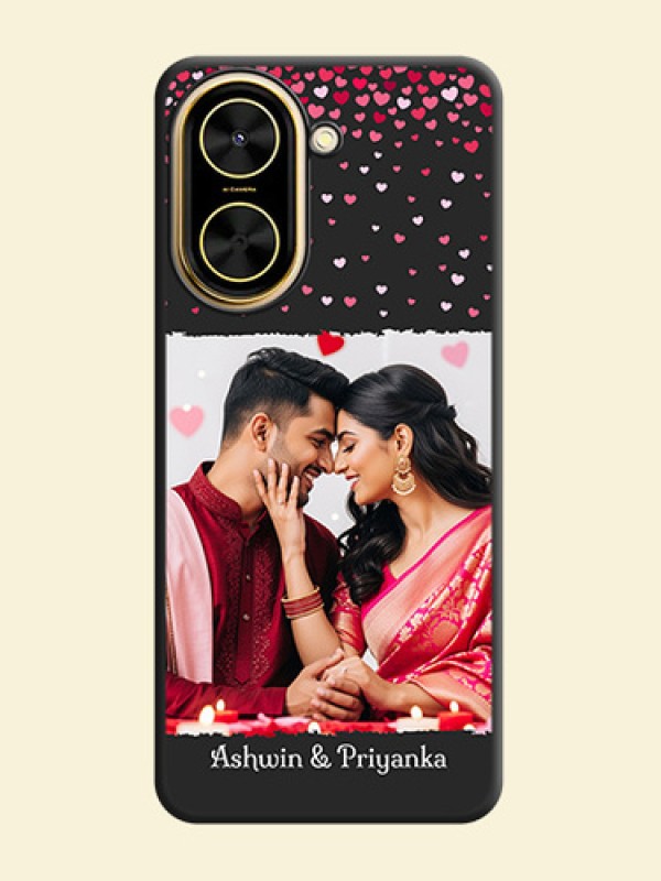 Fall in Love with Your Partner on Photo On Space Black Custom Soft Matte Mobile Back Cover - Xiaomi Redmi A5