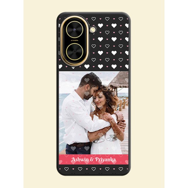 White Color Love Symbols with Text Design on Photo On Space Black Custom Soft Matte Mobile Back Cover - Xiaomi Redmi A5 White Color Love Symbols with Text Design on Photo On Space Black Custom Soft Matte Mobile Back Cover - Xiaomi Redmi A5
