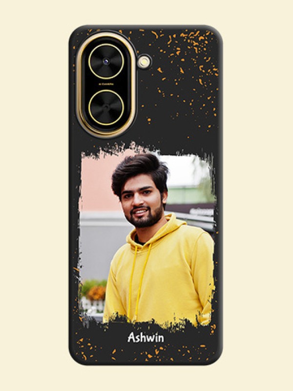 Spray Free Design on Photo On Space Black Custom Soft Matte Mobile Back Cover - Xiaomi Redmi A5