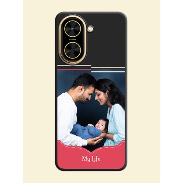 Classic Plain Design with Name On Space Black Custom Soft Matte Mobile Back Cover - Xiaomi Redmi A5 Classic Plain Design with Name On Space Black Custom Soft Matte Mobile Back Cover - Xiaomi Redmi A5
