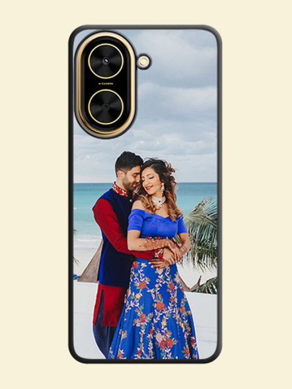 Full Single Pic Upload On Space Black Custom Soft Matte Mobile Back Cover - Xiaomi Redmi A5