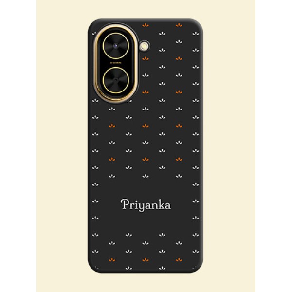 Simple Pattern With Custom Text On Space Black Custom Soft Matte Mobile Back Cover - Xiaomi Redmi A5 Simple Pattern With Custom Text On Space Black Custom Soft Matte Mobile Back Cover - Xiaomi Redmi A5