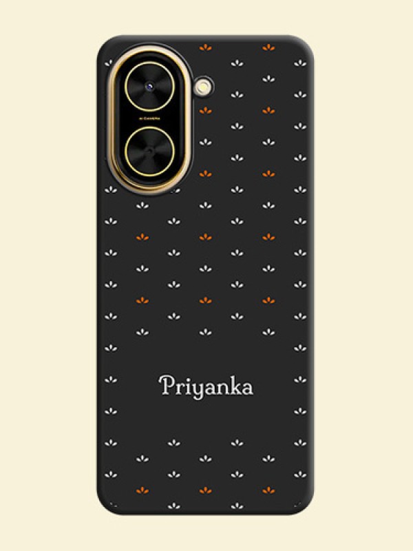 Simple Pattern With Custom Text On Space Black Custom Soft Matte Mobile Back Cover - Xiaomi Redmi A5