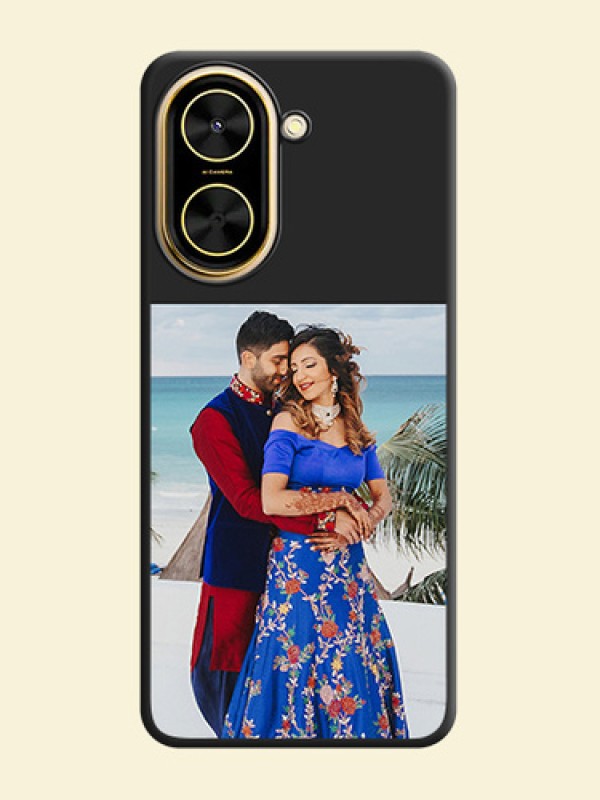 Image Upload With Space Black Color On Custom Soft Matte Mobile Back Cover - Xiaomi Redmi A5