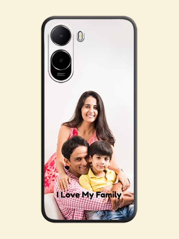 Full Single Pic Upload With Text On Space Black Custom Soft Matte Mobile Back Cover - Xiaomi Redmi A7 Pro 5G