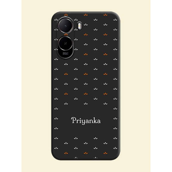 Simple Pattern With Custom Text On Space Black Custom Soft Matte Mobile Back Cover - Xiaomi Redmi A7 Pro 5G Simple Pattern With Custom Text On Space Black Custom Soft Matte Mobile Back Cover - Xiaomi Redmi A7 Pro 5G