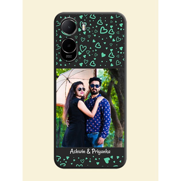 Sea Green Indefinite Love Pattern on Photo On Space Black Custom Soft Matte Mobile Back Cover - Xiaomi Redmi A7 Pro 4G Sea Green Indefinite Love Pattern on Photo On Space Black Custom Soft Matte Mobile Back Cover - Xiaomi Redmi A7 Pro 4G