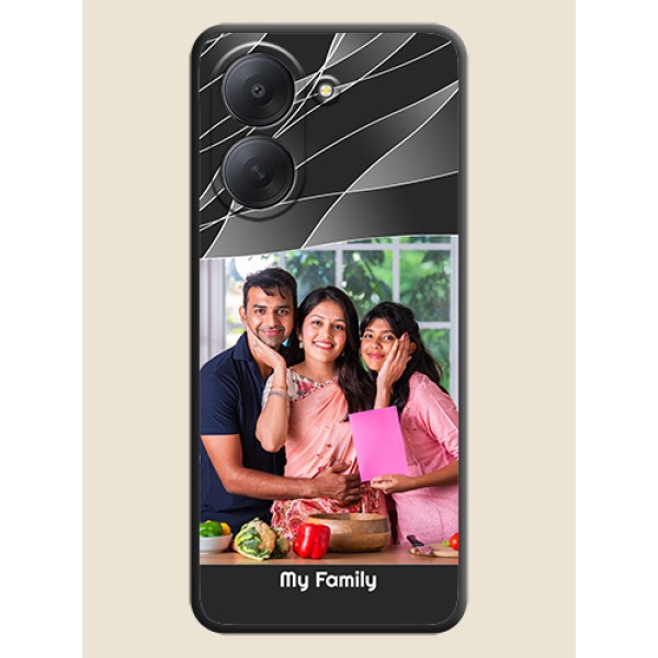 Mixed Wave Lines on Photo On Space Black Custom Soft Matte Mobile Back Cover - Xiaomi Redmi A7 Mixed Wave Lines on Photo On Space Black Custom Soft Matte Mobile Back Cover - Xiaomi Redmi A7