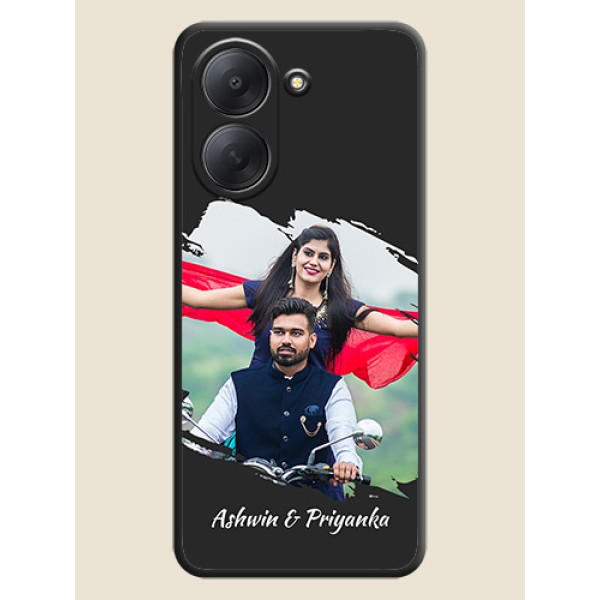 Grunge Brush Strokes on Photo On Space Black Custom Soft Matte Mobile Back Cover - Xiaomi Redmi A7 Grunge Brush Strokes on Photo On Space Black Custom Soft Matte Mobile Back Cover - Xiaomi Redmi A7