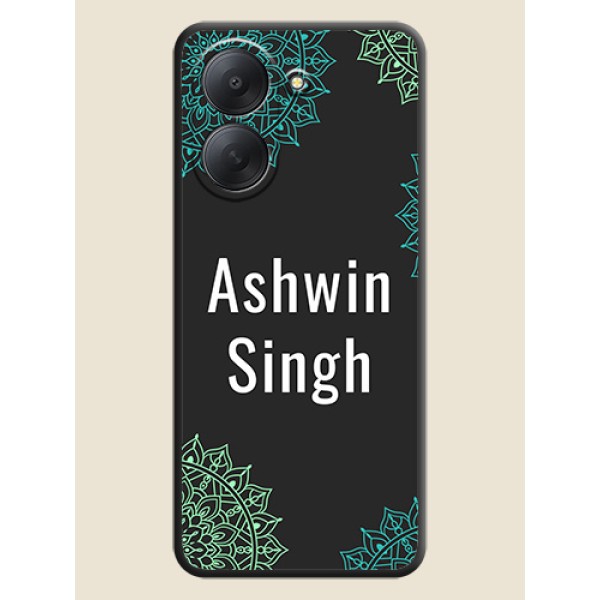Your Name with Floral Design On Space Black Custom Soft Matte Mobile Back Cover - Xiaomi Redmi A7 Your Name with Floral Design On Space Black Custom Soft Matte Mobile Back Cover - Xiaomi Redmi A7