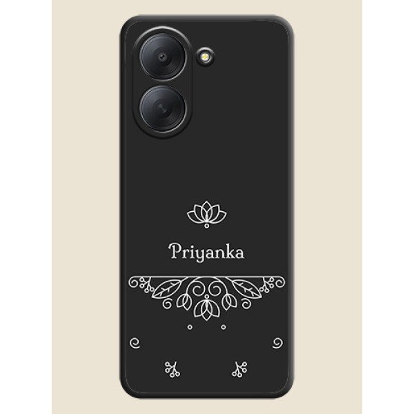 Lotus Garden Custom Text On Space Black Custom Soft Matte Mobile Back Cover - Xiaomi Redmi A7 Lotus Garden Custom Text On Space Black Custom Soft Matte Mobile Back Cover - Xiaomi Redmi A7