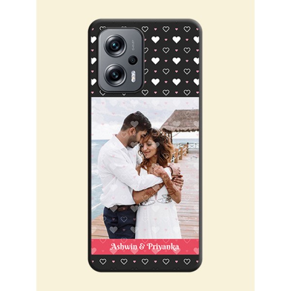 White Color Love Symbols with Text Design on Photo on Space Black Soft Matte Phone Cover - Xiaomi Redmi K50I 5G White Color Love Symbols with Text Design on Photo on Space Black Soft Matte Phone Cover - Xiaomi Redmi K50I 5G
