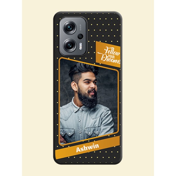 Follow Your Dreams with White Dots on Space Black Custom Soft Matte Phone Cases - Xiaomi Redmi K50I 5G