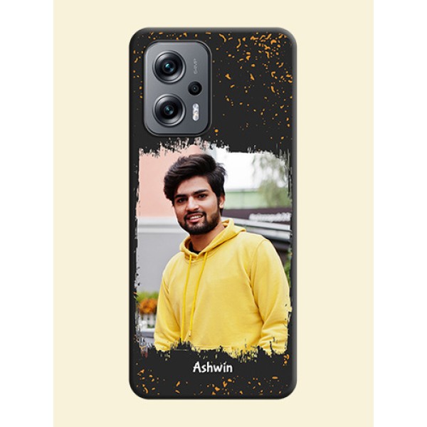Spray Free Design on Photo on Space Black Soft Matte Phone Cover - Xiaomi Redmi K50I 5G Spray Free Design on Photo on Space Black Soft Matte Phone Cover - Xiaomi Redmi K50I 5G