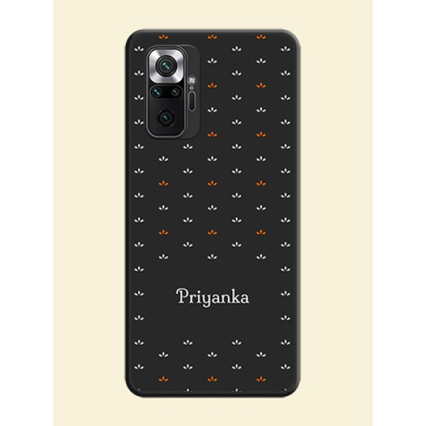 Simple Pattern With Custom Text On Space Black Personalized Soft Matte Phone Covers -Xiaomi Redmi Note 10 Pro Max Simple Pattern With Custom Text On Space Black Personalized Soft Matte Phone Covers -Xiaomi Redmi Note 10 Pro Max