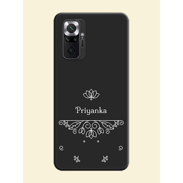Lotus Garden Custom Text On Space Black Personalized Soft Matte Phone Covers -Xiaomi Redmi Note 10 Pro Max Lotus Garden Custom Text On Space Black Personalized Soft Matte Phone Covers -Xiaomi Redmi Note 10 Pro Max