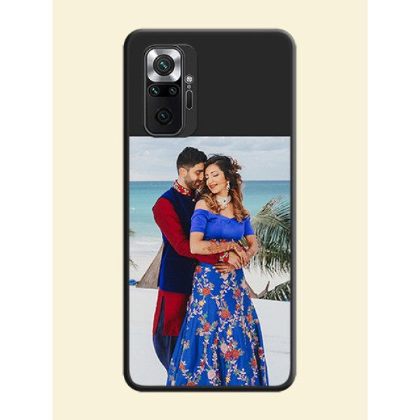 Image Upload With Space Black Color On Custom Soft Matte Mobile Back Cover - Xiaomi Redmi Note 10 Pro Max Image Upload With Space Black Color On Custom Soft Matte Mobile Back Cover - Xiaomi Redmi Note 10 Pro Max