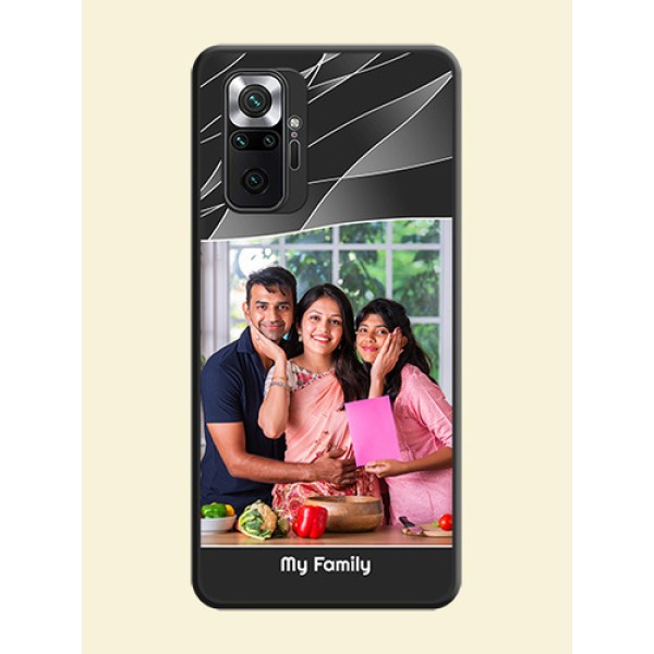 Mixed Wave Lines on Photo on Space Black Soft Matte Mobile Cover - Redmi Note 10 Pro Mixed Wave Lines on Photo on Space Black Soft Matte Mobile Cover - Redmi Note 10 Pro
