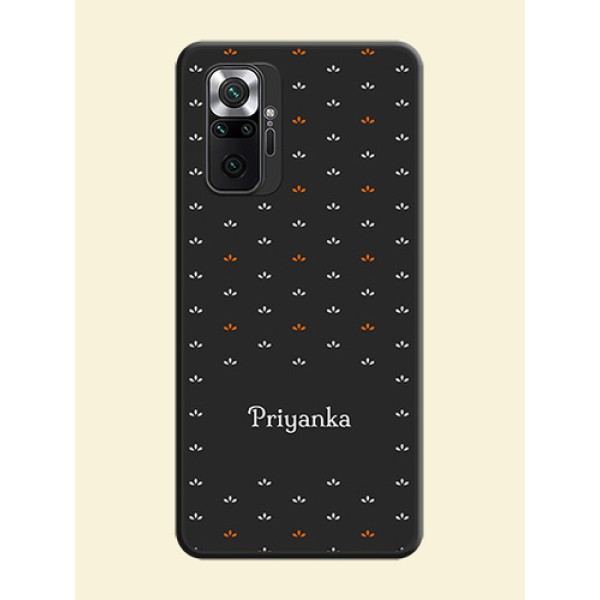 Simple Pattern With Custom Text On Space Black Personalized Soft Matte Phone Covers -Xiaomi Redmi Note 10 Pro Simple Pattern With Custom Text On Space Black Personalized Soft Matte Phone Covers -Xiaomi Redmi Note 10 Pro