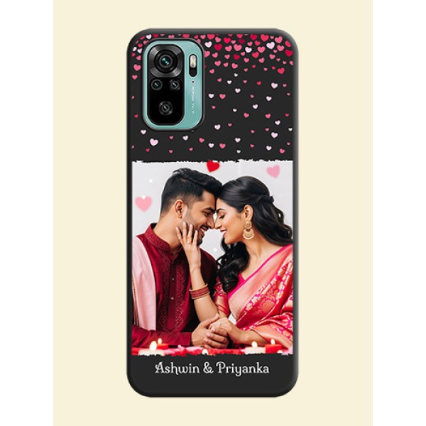 Fall in Love with Your Partner  on Photo on Space Black Soft Matte Phone Cover - Redmi Note 10