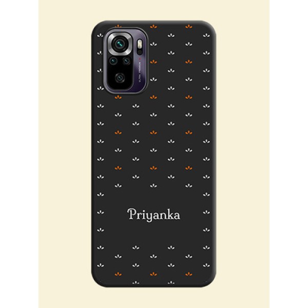 Simple Pattern With Custom Text On Space Black Personalized Soft Matte Phone Covers -Xiaomi Redmi Note 10S Simple Pattern With Custom Text On Space Black Personalized Soft Matte Phone Covers -Xiaomi Redmi Note 10S