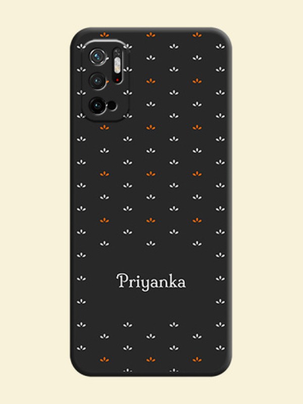 Simple Pattern With Custom Text On Space Black Personalized Soft Matte Phone Covers -Xiaomi Redmi Note 10T 5G