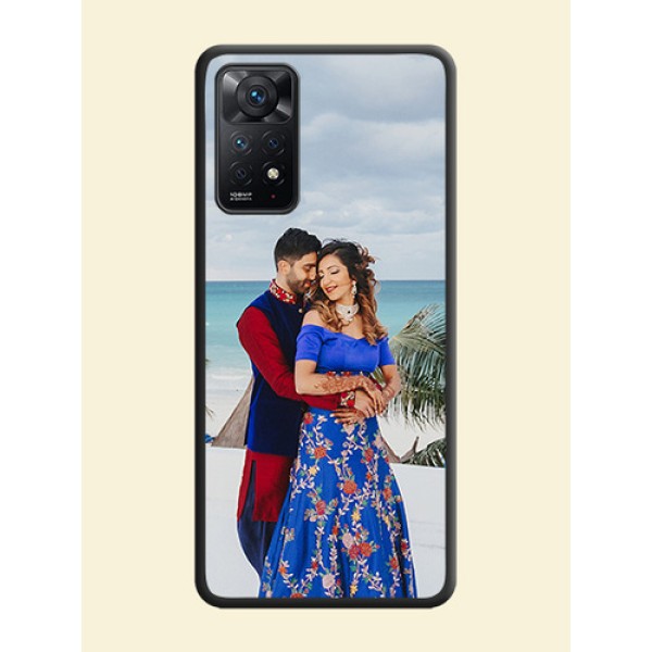 Full Single Pic Upload On Space Black Personalized Soft Matte Phone Covers -Xiaomi Redmi Note 11 Pro 5G Full Single Pic Upload On Space Black Personalized Soft Matte Phone Covers -Xiaomi Redmi Note 11 Pro 5G