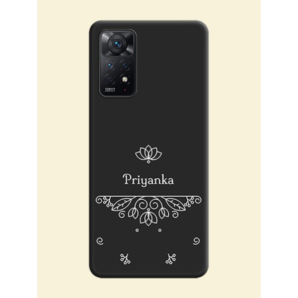 Lotus Garden Custom Text On Space Black Personalized Soft Matte Phone Covers -Xiaomi Redmi Note 11 Pro 5G Lotus Garden Custom Text On Space Black Personalized Soft Matte Phone Covers -Xiaomi Redmi Note 11 Pro 5G
