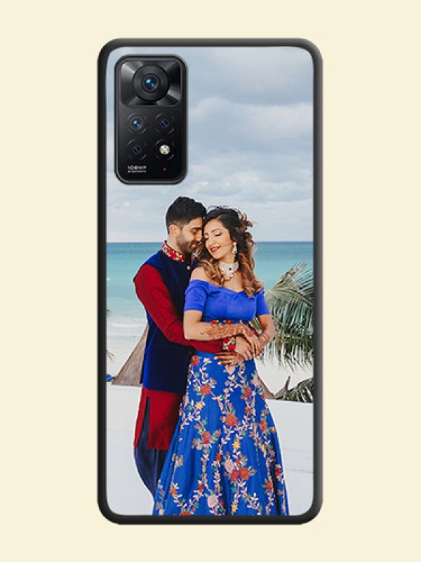 Full Single Pic Upload On Space Black Personalized Soft Matte Phone Covers -Xiaomi Redmi Note 11 Pro Plus 5G