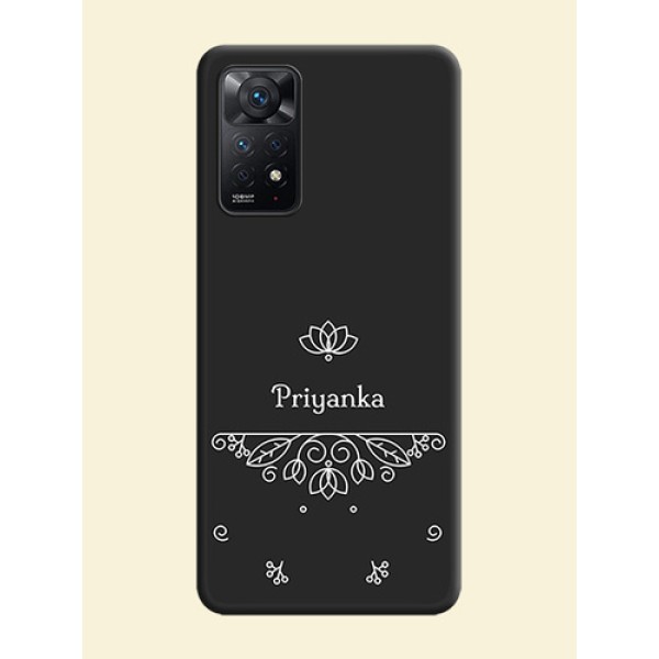 Lotus Garden Custom Text On Space Black Personalized Soft Matte Phone Covers -Xiaomi Redmi Note 11 Pro Plus 5G Lotus Garden Custom Text On Space Black Personalized Soft Matte Phone Covers -Xiaomi Redmi Note 11 Pro Plus 5G