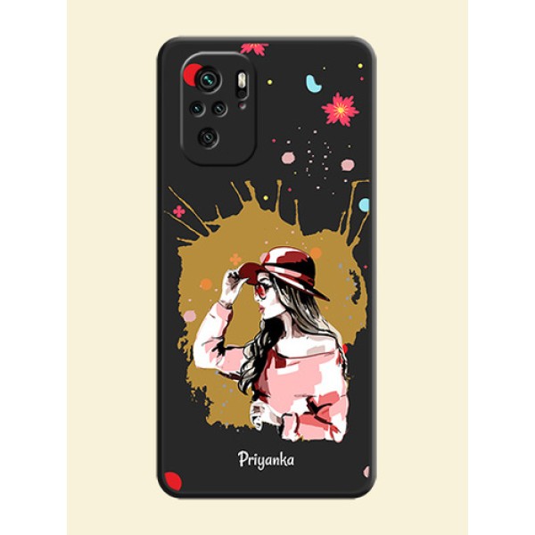 Mordern Lady With Color Splash Background With Custom Text On Space Black Personalized Soft Matte Phone Covers -Xiaomi Redmi Note 11 Se Mordern Lady With Color Splash Background With Custom Text On Space Black Personalized Soft Matte Phone Covers -Xiaomi Redmi Note 11 Se