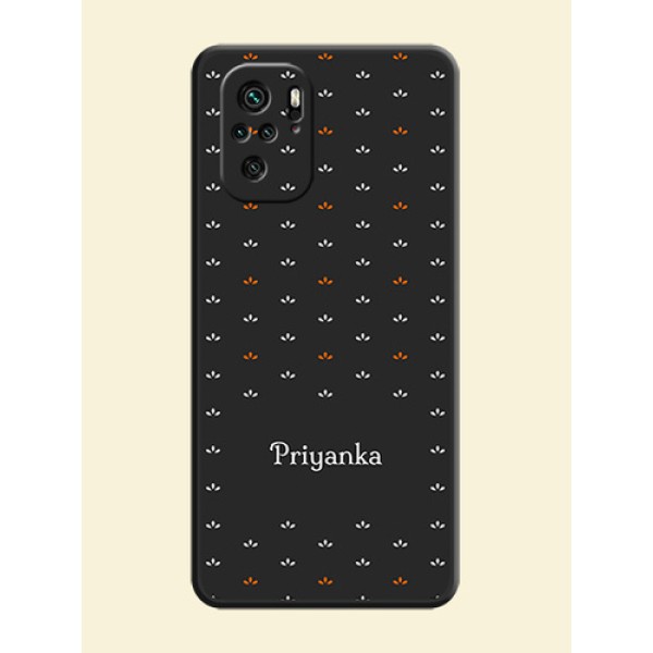 Simple Pattern With Custom Text On Space Black Personalized Soft Matte Phone Covers -Xiaomi Redmi Note 11 Se Simple Pattern With Custom Text On Space Black Personalized Soft Matte Phone Covers -Xiaomi Redmi Note 11 Se
