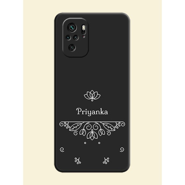 Lotus Garden Custom Text On Space Black Personalized Soft Matte Phone Covers -Xiaomi Redmi Note 11 Se Lotus Garden Custom Text On Space Black Personalized Soft Matte Phone Covers -Xiaomi Redmi Note 11 Se