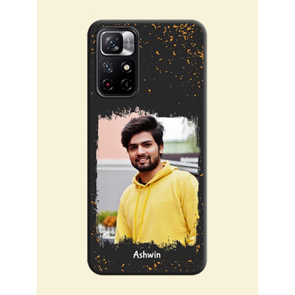 Spray Free Design on Photo on Space Black Soft Matte Phone Cover - Redmi Note 11T 5G Spray Free Design on Photo on Space Black Soft Matte Phone Cover - Redmi Note 11T 5G