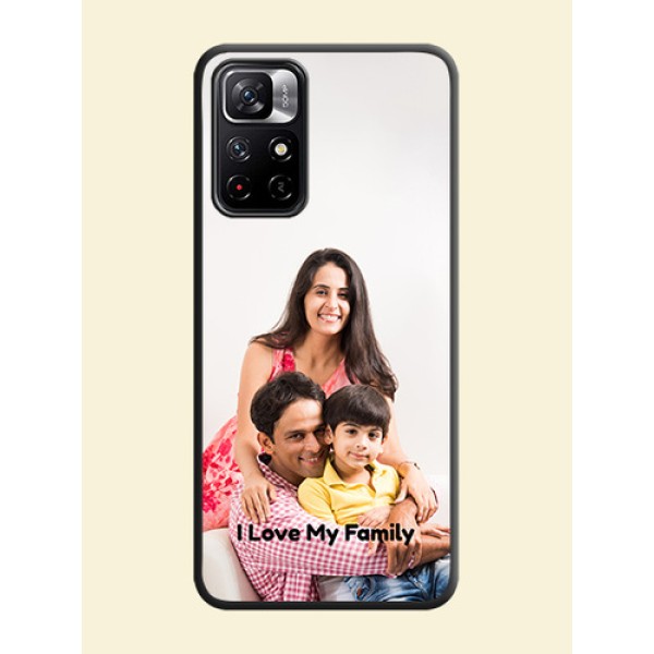Full Single Pic Upload With Text On Space Black Personalized Soft Matte Phone Covers -Xiaomi Redmi Note 11T 5G Full Single Pic Upload With Text On Space Black Personalized Soft Matte Phone Covers -Xiaomi Redmi Note 11T 5G