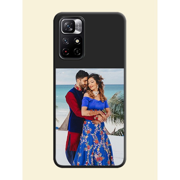 Image Upload With Space Black Color On Custom Soft Matte Mobile Back Cover - Xiaomi Redmi Note 11T 5G Image Upload With Space Black Color On Custom Soft Matte Mobile Back Cover - Xiaomi Redmi Note 11T 5G