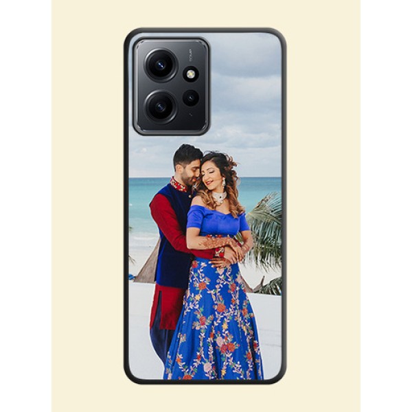 Full Single Pic Upload On Space Black Custom Soft Matte Mobile Back Cover - Redmi Note 12 4G Full Single Pic Upload On Space Black Custom Soft Matte Mobile Back Cover - Redmi Note 12 4G