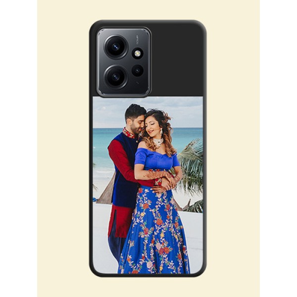 Image Upload With Space Black Color On Custom Soft Matte Mobile Back Cover - Xiaomi Redmi Note 12 4G Image Upload With Space Black Color On Custom Soft Matte Mobile Back Cover - Xiaomi Redmi Note 12 4G