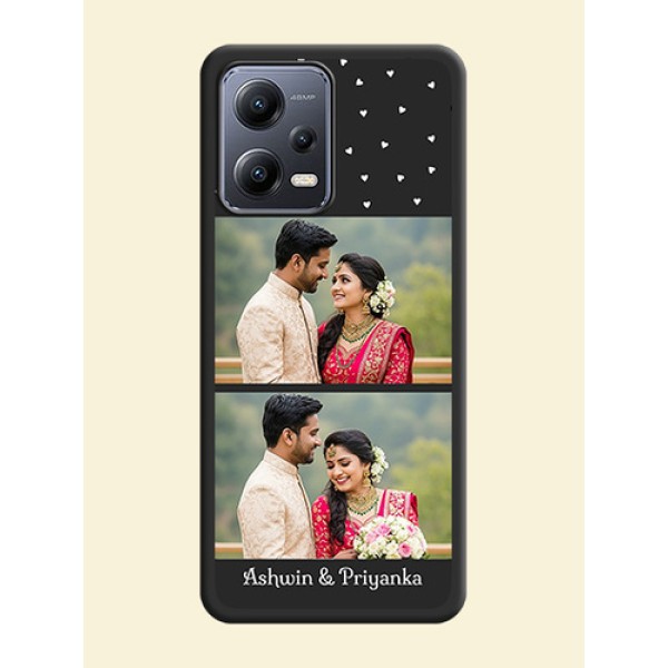 Miniature Love Symbols with Name on Space Black Custom Soft Matte Back Cover - Xiaomi Redmi Note 12 5G Miniature Love Symbols with Name on Space Black Custom Soft Matte Back Cover - Xiaomi Redmi Note 12 5G