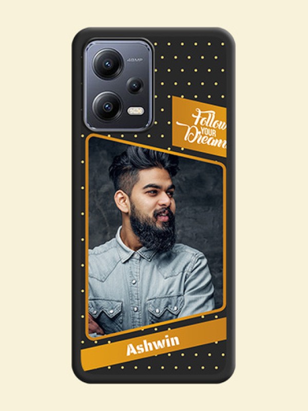 Follow Your Dreams with White Dots on Space Black Custom Soft Matte Phone Cases - Xiaomi Redmi Note 12 5G