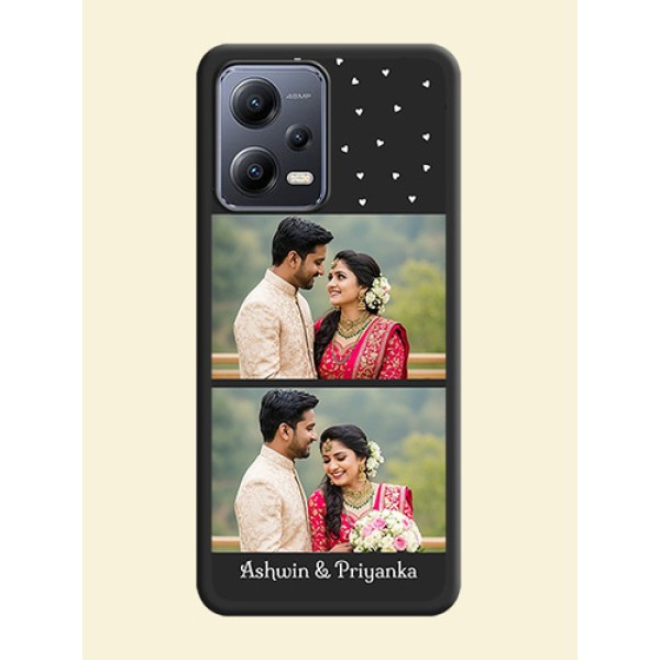 Miniature Love Symbols with Name on Space Black Custom Soft Matte Back Cover - Xiaomi Redmi Note 12 Pro Plus 5G Miniature Love Symbols with Name on Space Black Custom Soft Matte Back Cover - Xiaomi Redmi Note 12 Pro Plus 5G