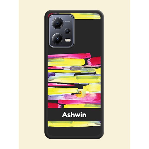 Brush Coloured on Space Black Personalized Soft Matte Phone Covers - Xiaomi Redmi Note 12 Pro Plus 5G Brush Coloured on Space Black Personalized Soft Matte Phone Covers - Xiaomi Redmi Note 12 Pro Plus 5G